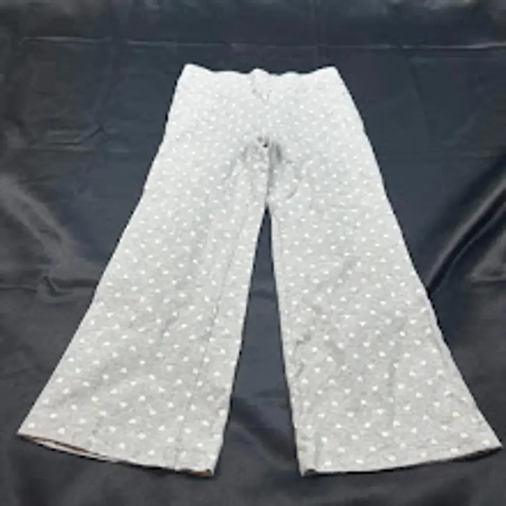Gymboree Girls Grey Yoga Pants Size 5Y White Hearts Stretch Leggings‎